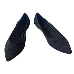 Rothy’s The Point Heathered Black Women’s Flats 9